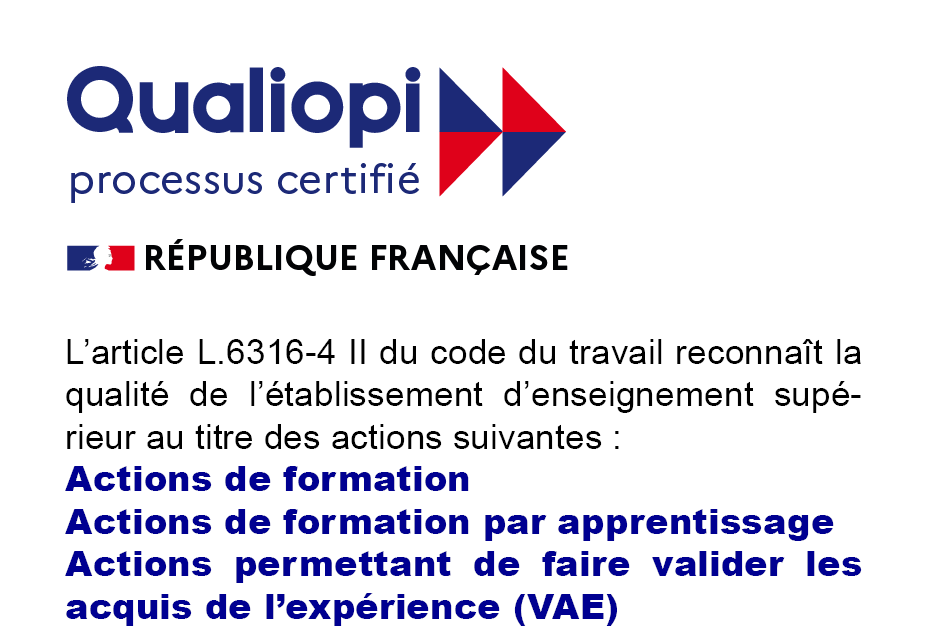 Logo Qualiopi FOCAL-UCBL